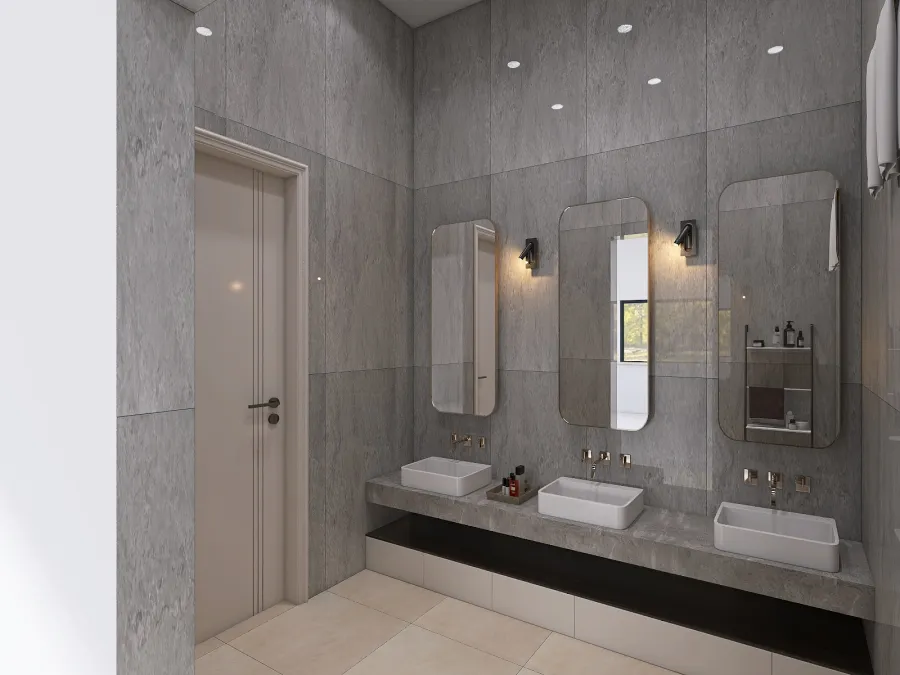 20240326 1st floor toilet without sanitary ware 3d design renderings
