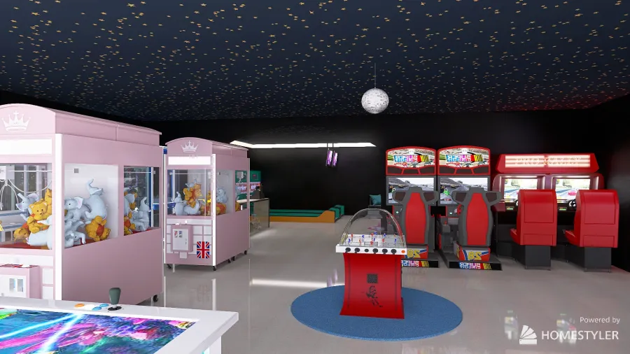 Abigail's Arcade 3d design renderings
