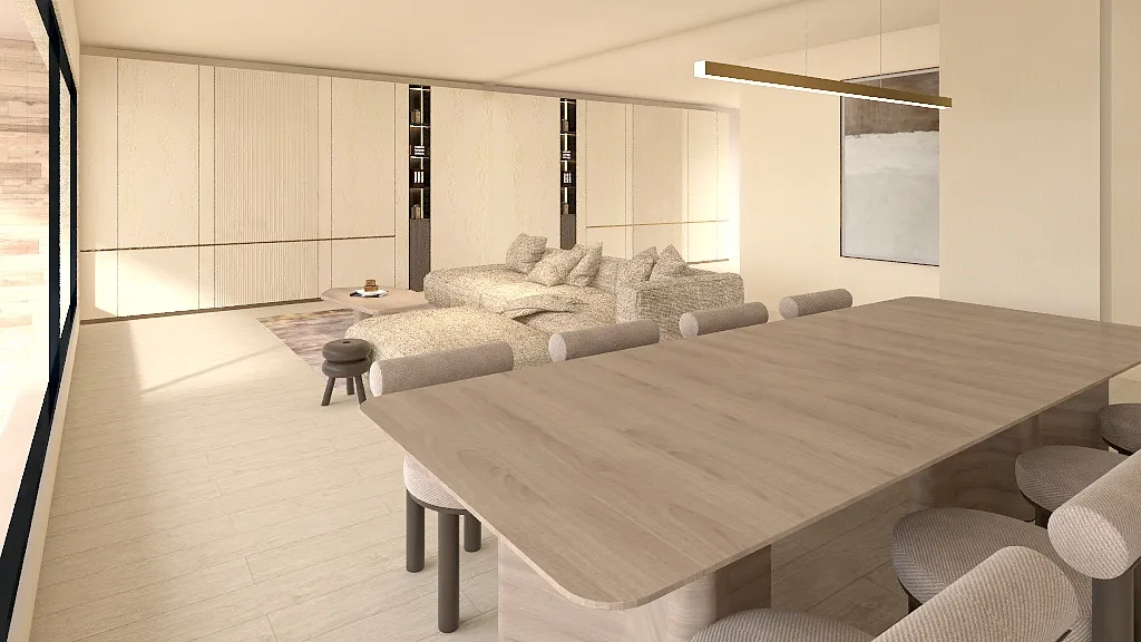 LivingDiningRoom 3d design renderings