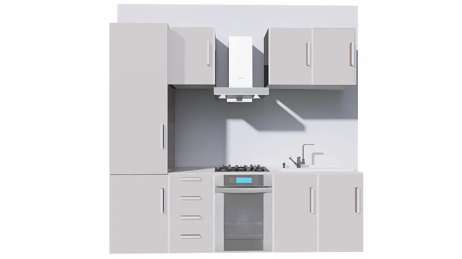 Cucina mobile 3d design renderings