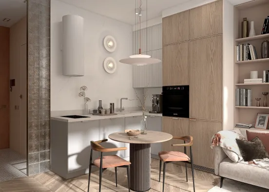 APARTMENT FOR A YOUNG COUPLE Design Rendering