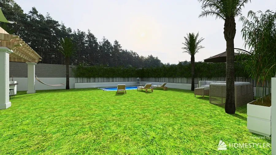 Luxury garden 3d design renderings