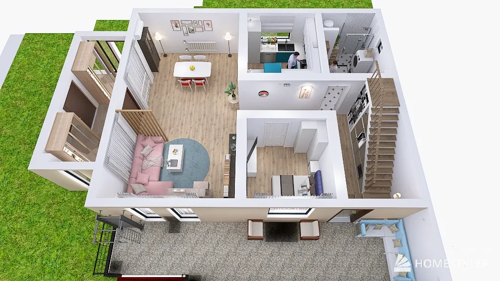 My House - V2 3d design renderings