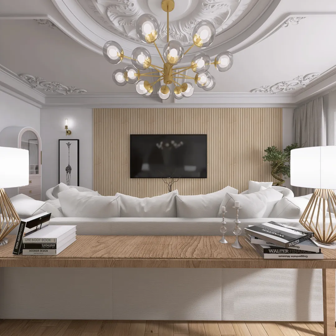 гостинная и спальня 3d design renderings