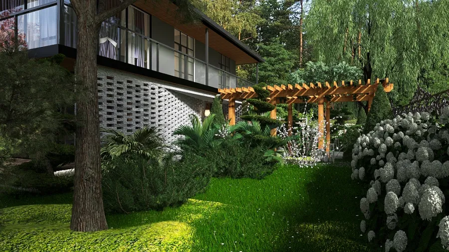 Cottage Modern Apartment 3d design renderings