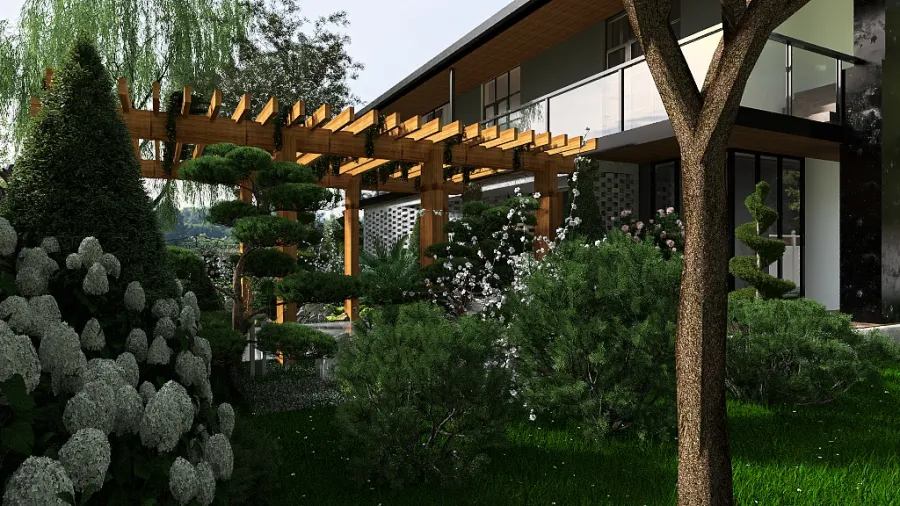 Cottage Modern Apartment 3d design renderings
