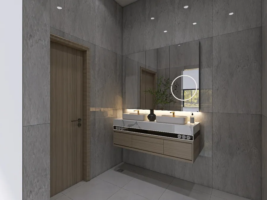 20240326 1st floor toilet without sanitary ware 3d design renderings