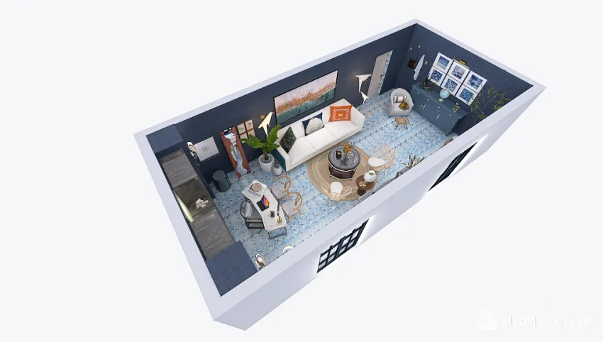 MARIN Living and Office Space 3d design picture 40.38