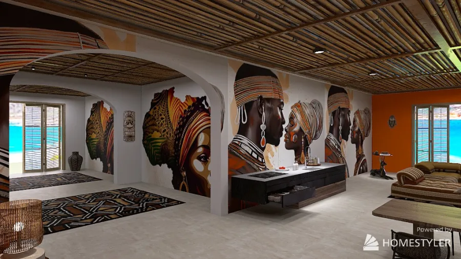 AFRICA ETHNIQUE 3d design renderings