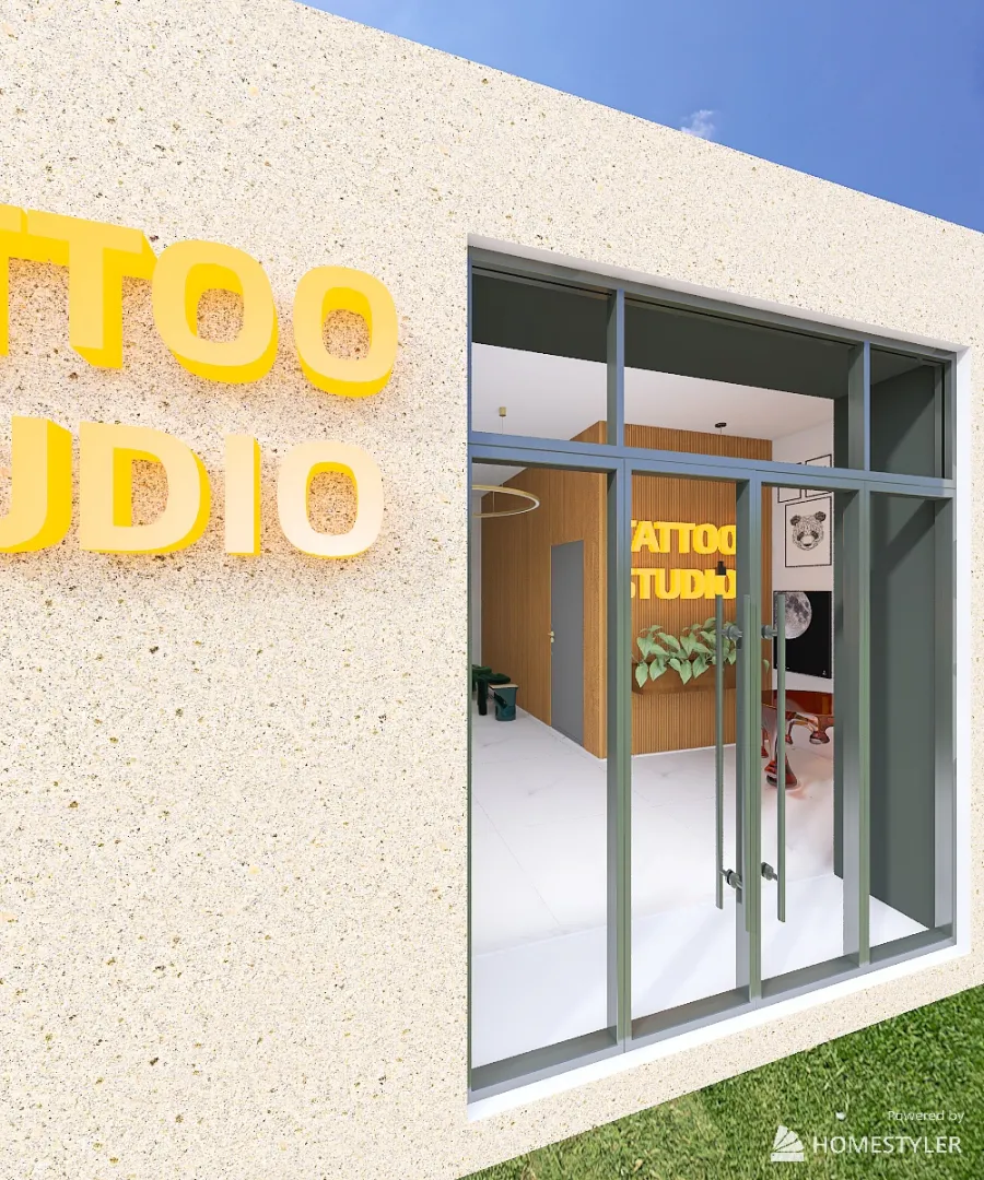 Tattoo Studio 3d design renderings