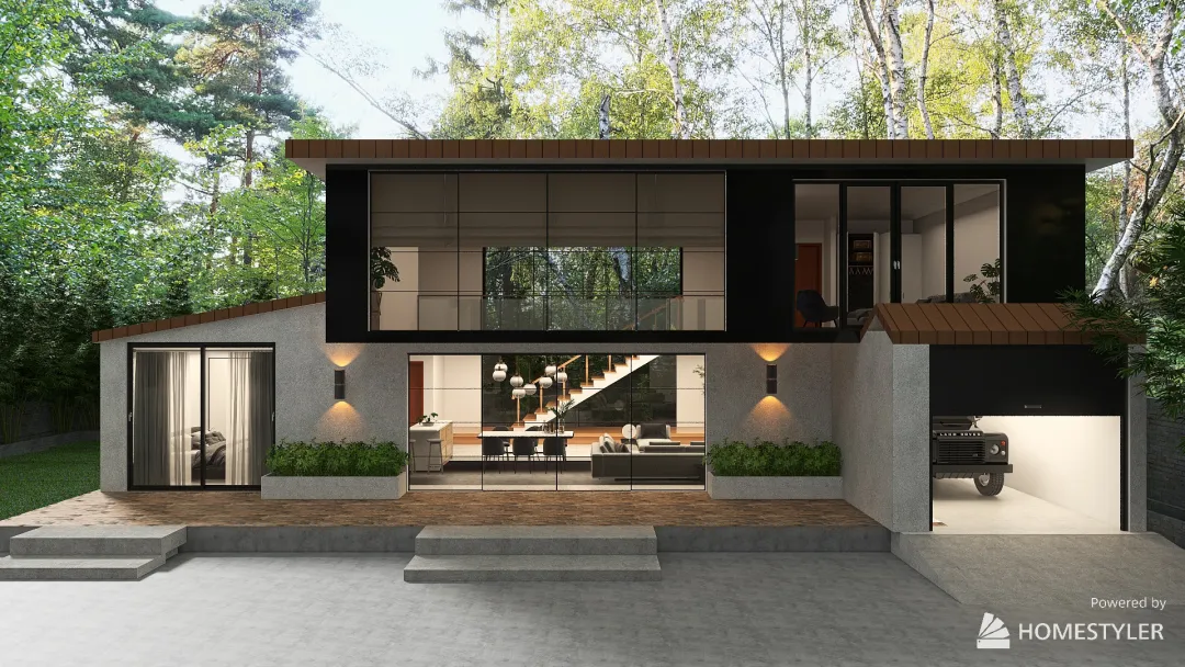 Roof House 3d design renderings