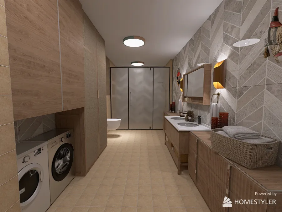 African Inspired Apartment 3d design renderings