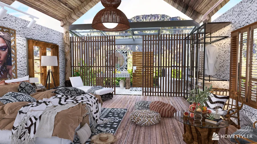 Natural Living in Africa 3d design renderings