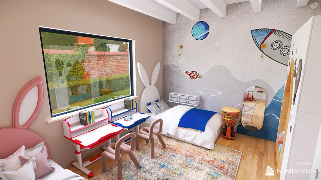 Dormitor copii 3d design renderings