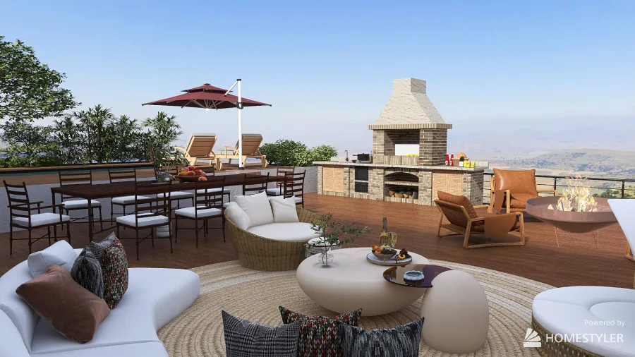 South African Villa 3d design renderings