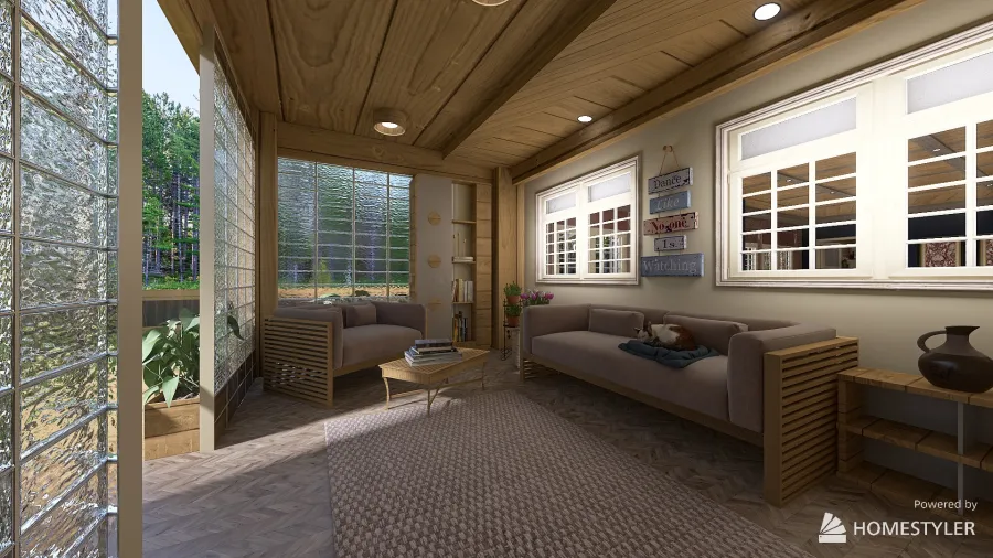 Creek Cabin 3d design renderings