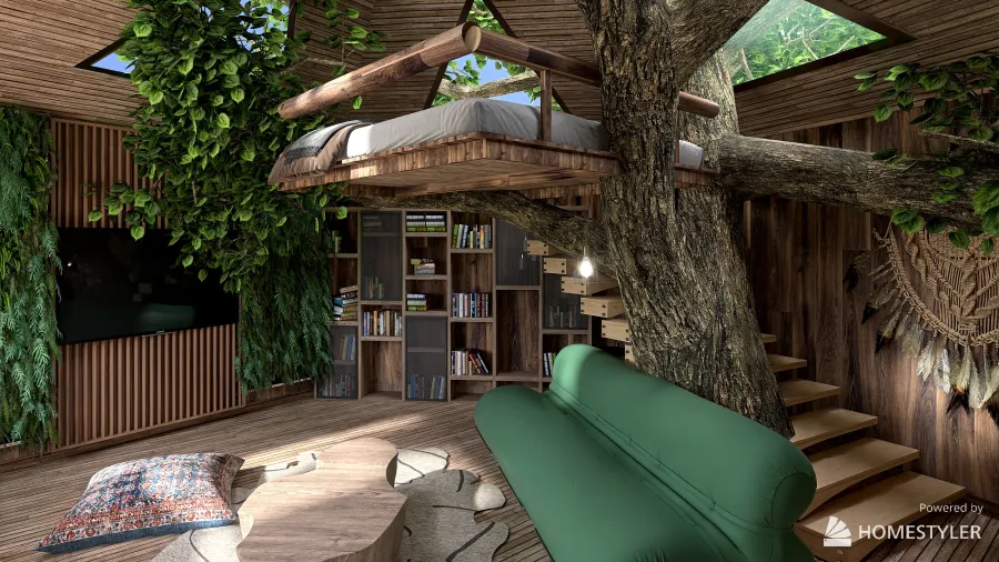 The Tree House 3d design renderings