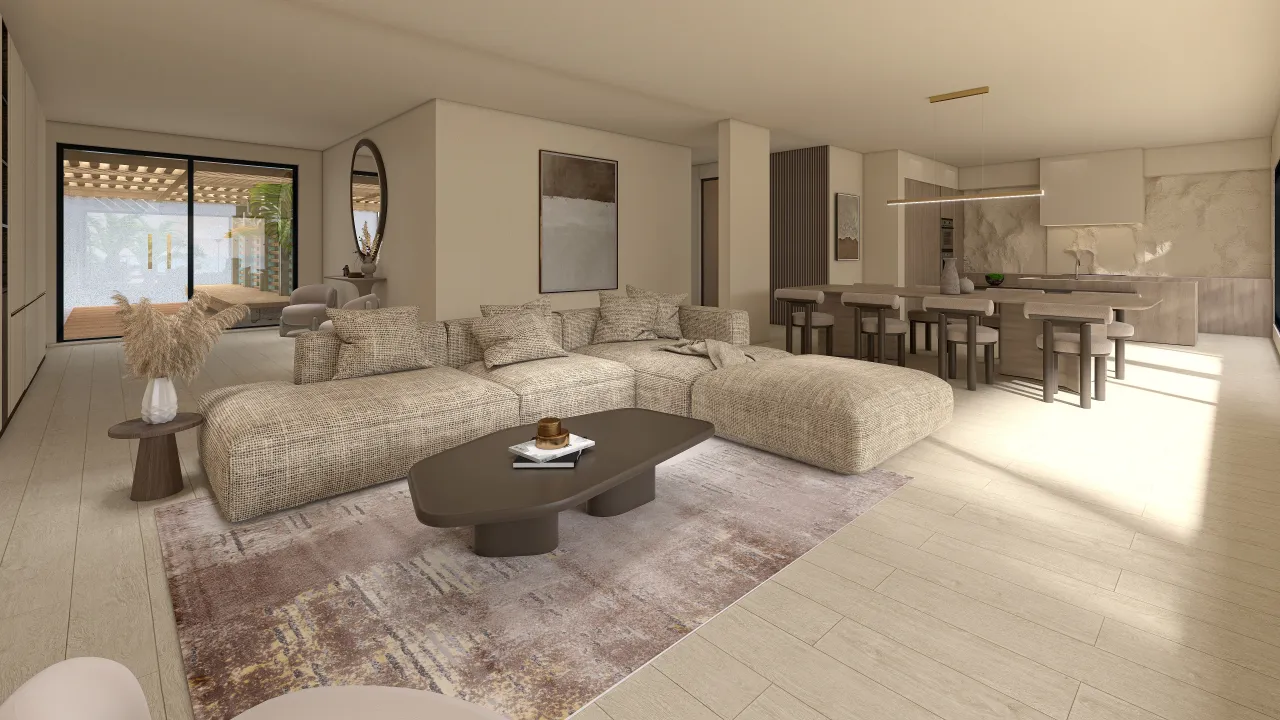 LivingDiningRoom 3d design renderings