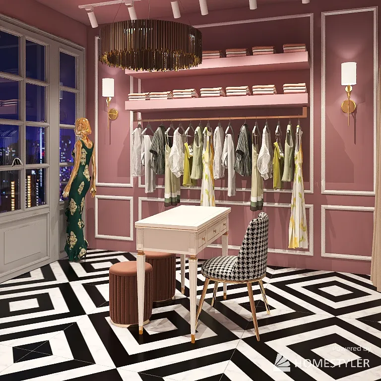 Jannat - Clothing Boutique 3d design renderings