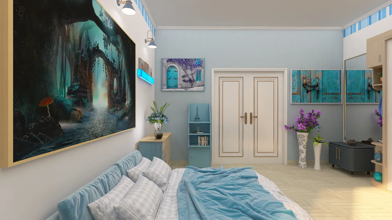 Bedroom 3d design renderings