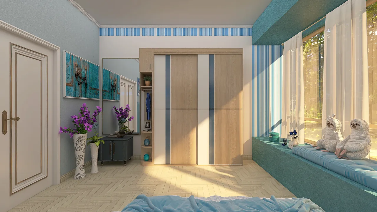 Bedroom 3d design renderings