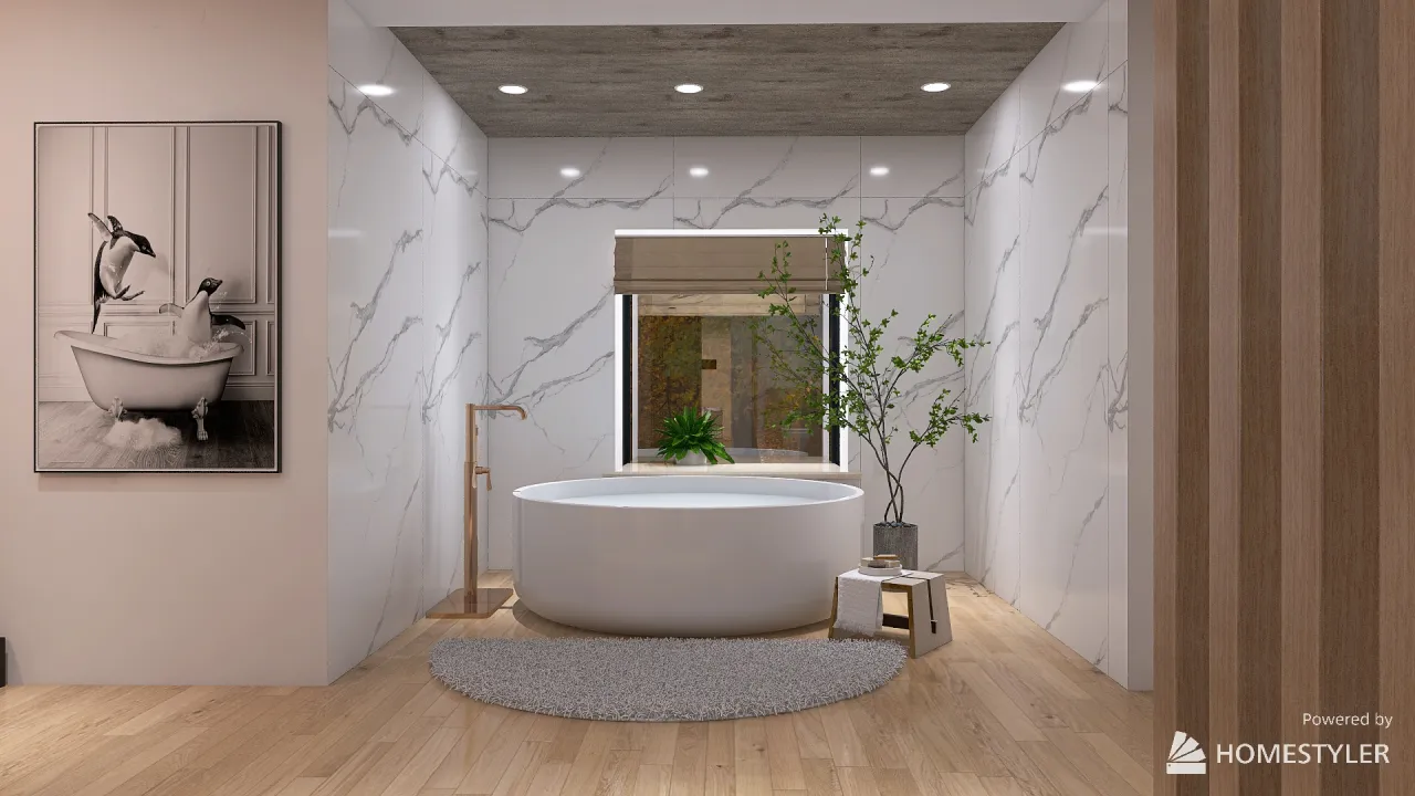 Bathroom 3d design renderings