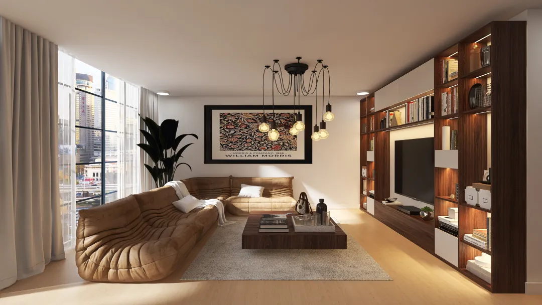 1 Bedroom Apartment 3d design renderings