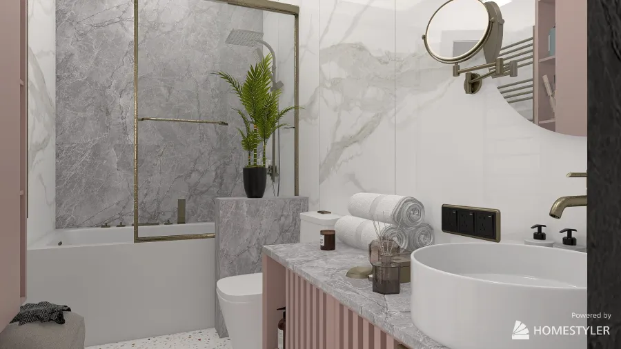 Ванная комната1 3d design renderings