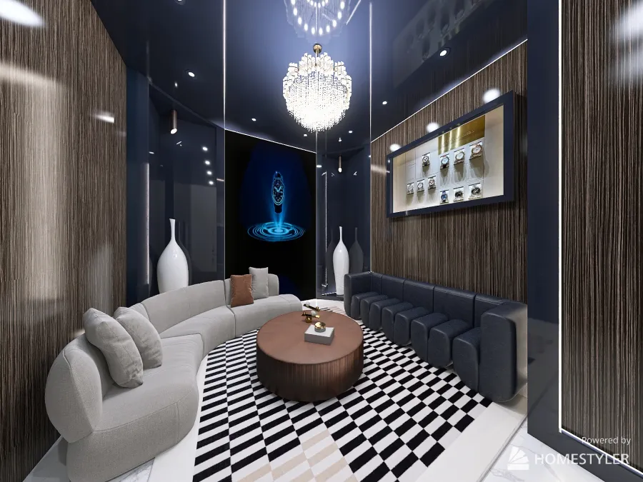 VIP ROOM 3d design renderings