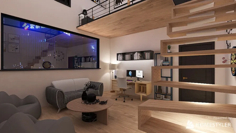 Bedroom and Hangout Room 3d design renderings
