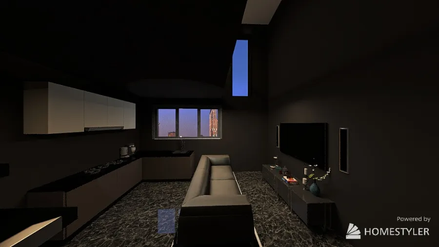 Silver Eclipse Loft 3d design renderings