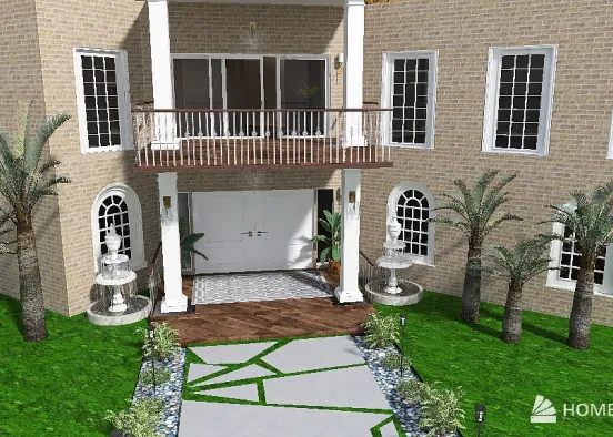 Copy of House view- Outside Design Rendering