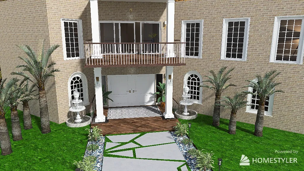 Copy of House view- Outside 3d design renderings