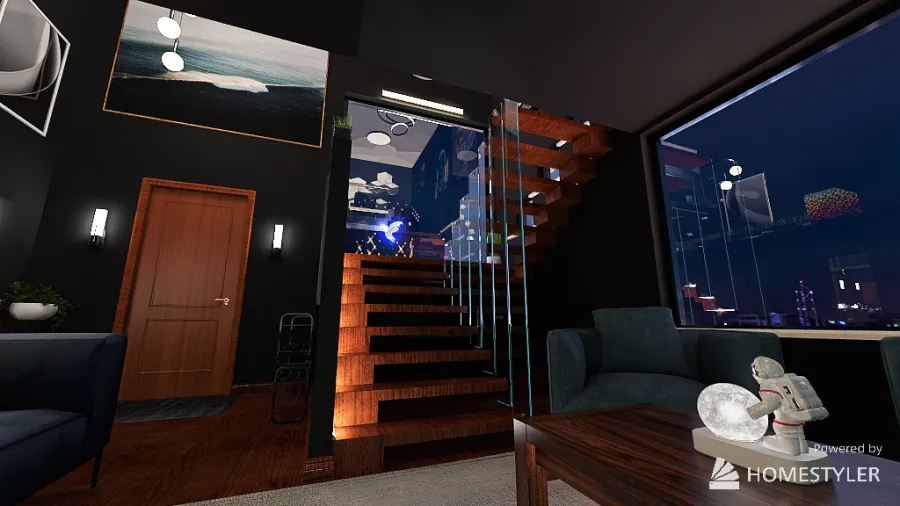 Loft Room 3d design renderings