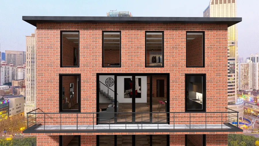 Urban Modern Apartment 3d design renderings