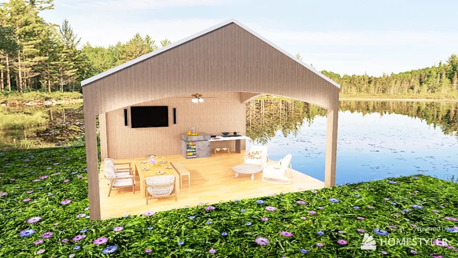 Cabin House 3d design renderings