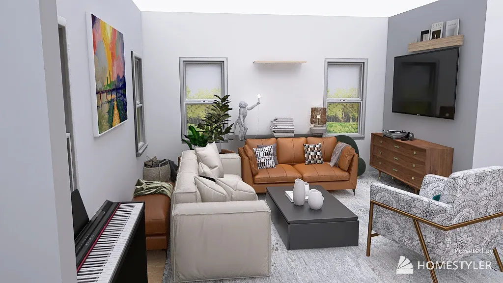 Copy of Copy of Living room 21 3d design renderings