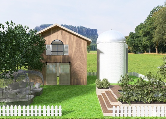 Modern Farmhouse Design Rendering