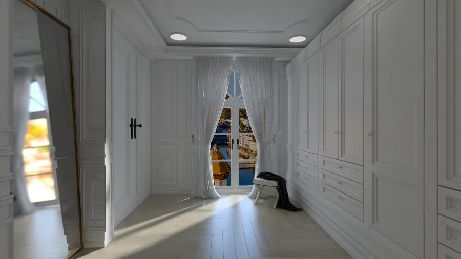 Walk-in Closet 3d design renderings