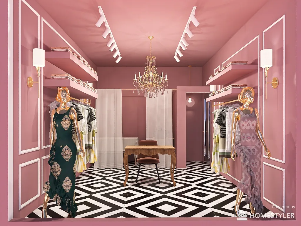 Jannat - Clothing Boutique 3d design renderings