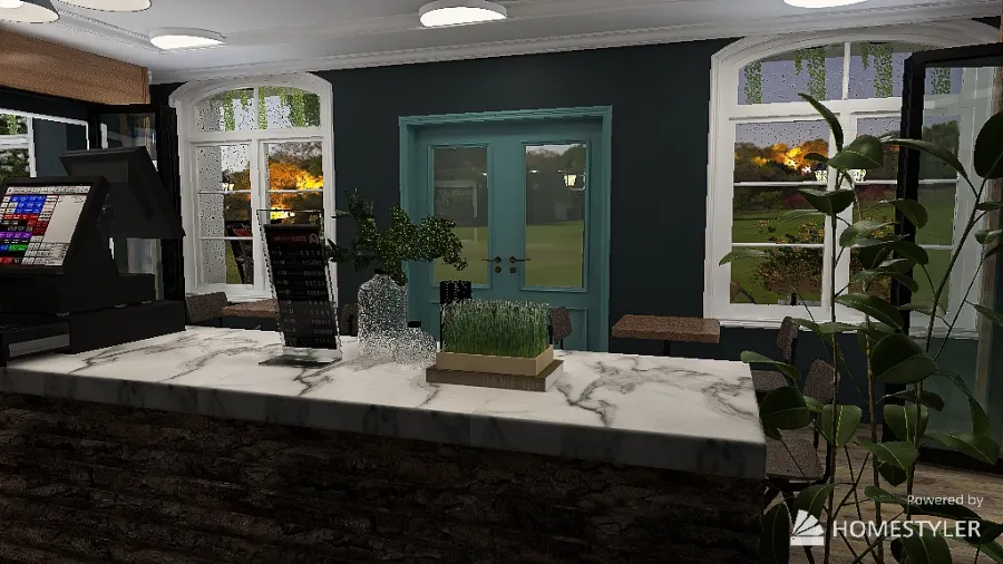 Boulangerie Patisserie 3d design renderings