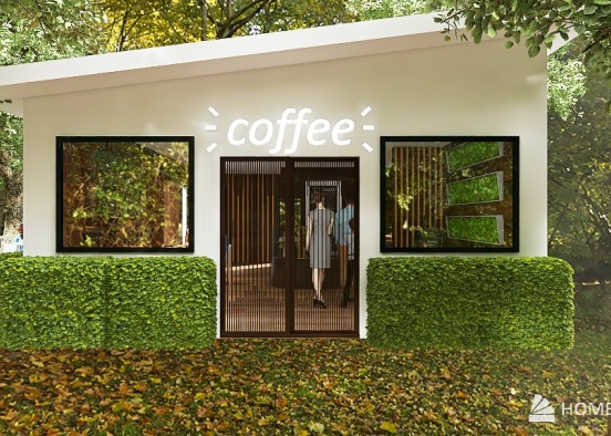 Coffee Shop Design Rendering