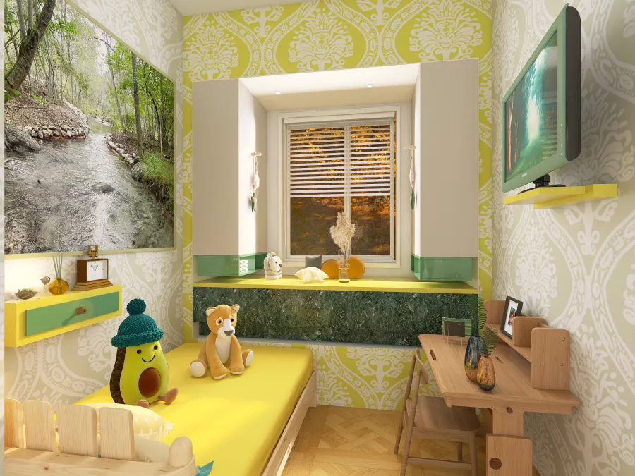 Kid's Room 3d design renderings