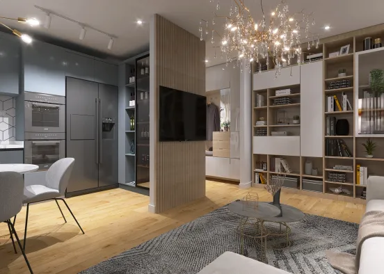 2 Apartments Boutique flat in the center of Bucharest Design Rendering