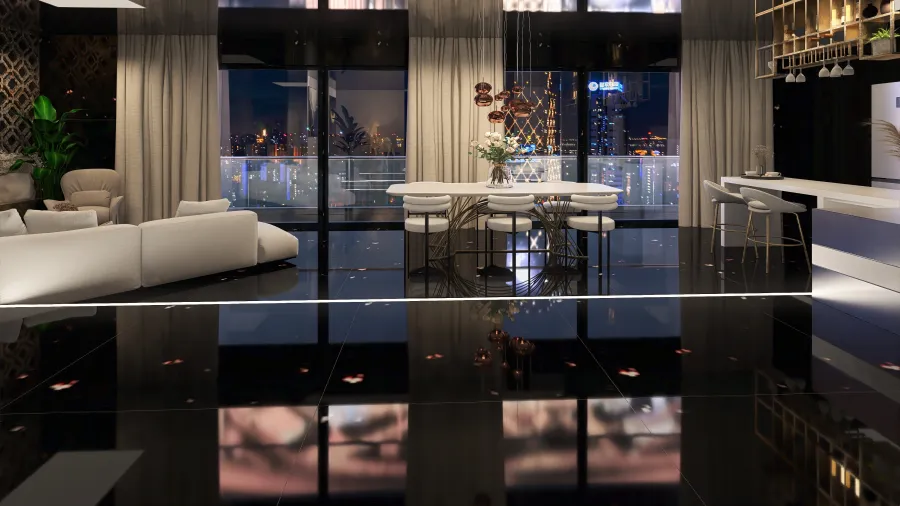 Luxury Penthouse 3d design renderings