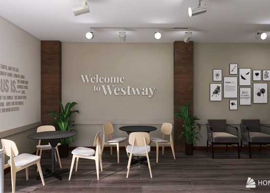 Westway Church Lobby Redesign - Version 2 Design Rendering