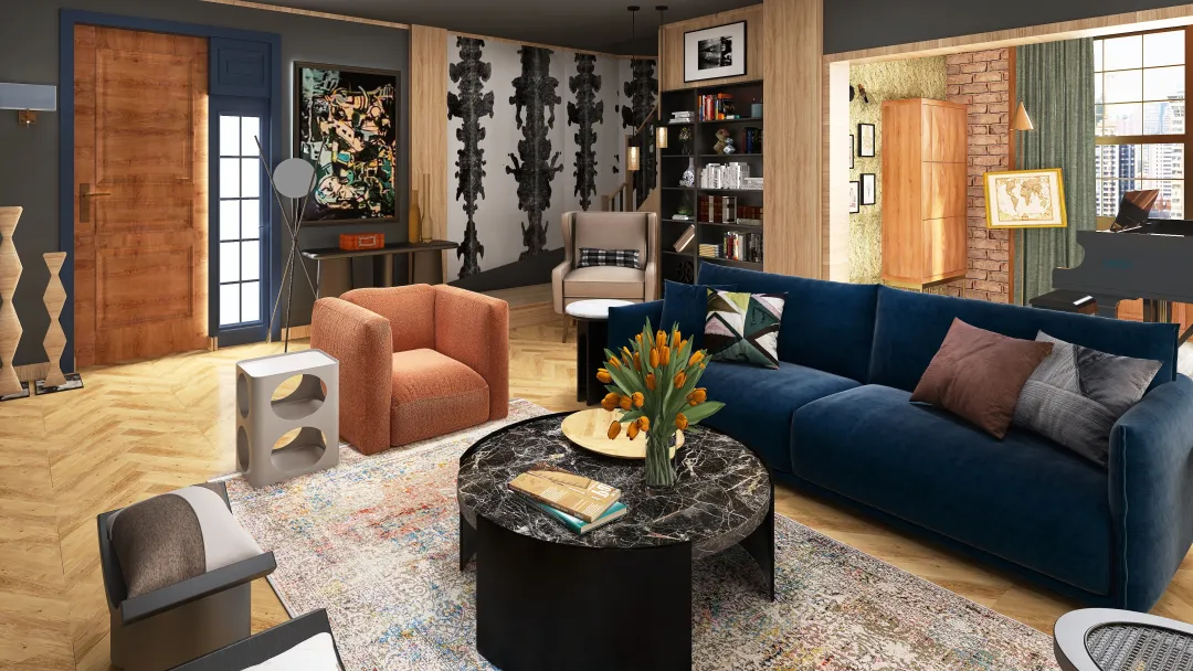 Frasier's New Abode 3d design renderings