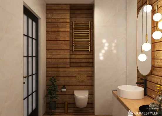 01_Portfolio_Small Bathroom Design Rendering