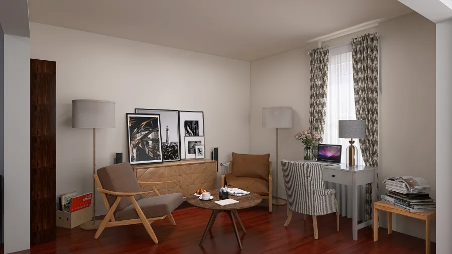 sala de estar 3d design renderings