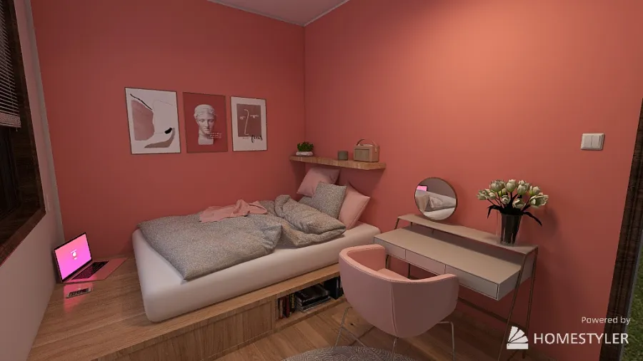 bedroom ~10m2 3d design renderings